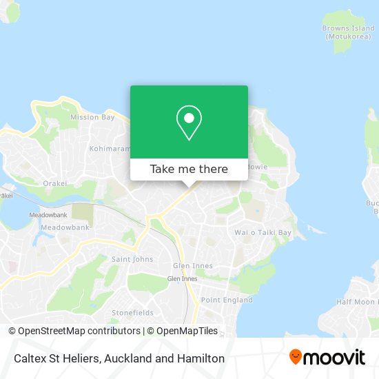 Caltex St Heliers map