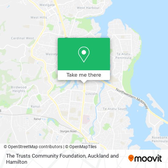 The Trusts Community Foundation map