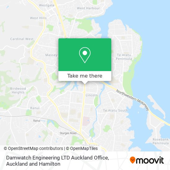 Damwatch Engineering LTD Auckland Office map