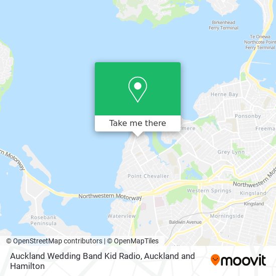 Auckland Wedding Band Kid Radio map