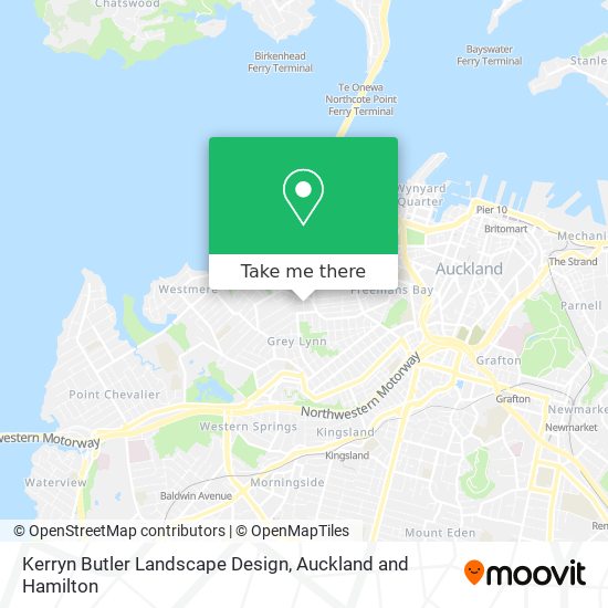 Kerryn Butler Landscape Design map