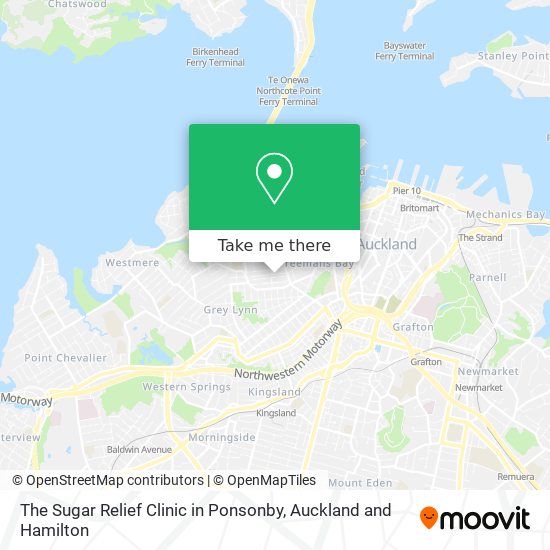 The Sugar Relief Clinic in Ponsonby地图