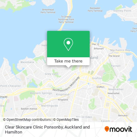 Clear Skincare Clinic Ponsonby地图