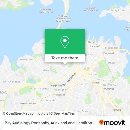 Bay Audiology Ponsonby地图