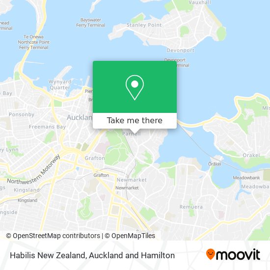 Habilis New Zealand map