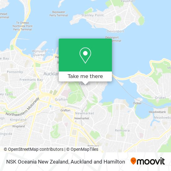 NSK Oceania New Zealand map