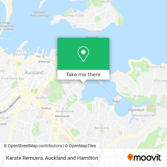 Karate Remuera map