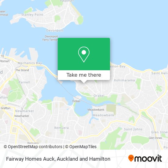 Fairway Homes Auck map