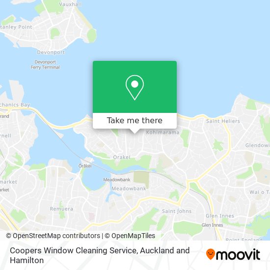 Coopers Window Cleaning Service map