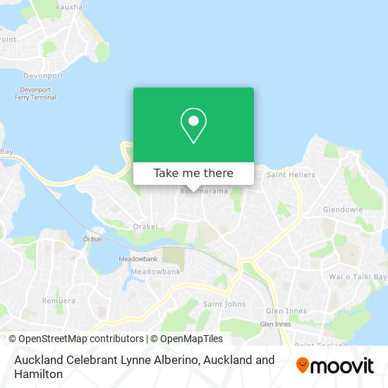 Auckland Celebrant Lynne Alberino map