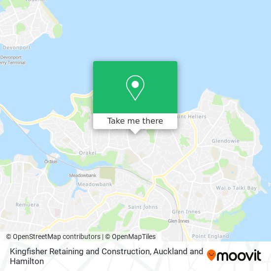 Kingfisher Retaining and Construction map