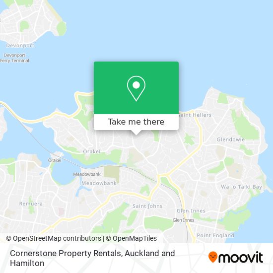 Cornerstone Property Rentals map