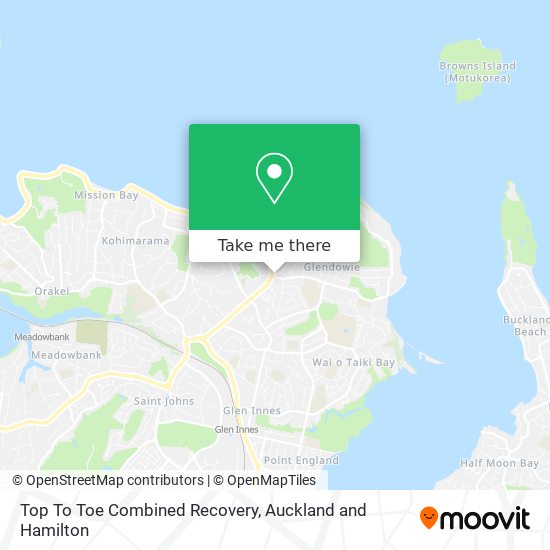 Top To Toe Combined Recovery map