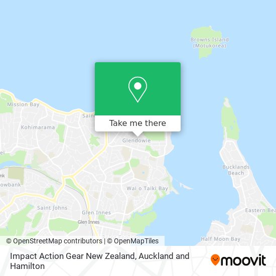 Impact Action Gear New Zealand map