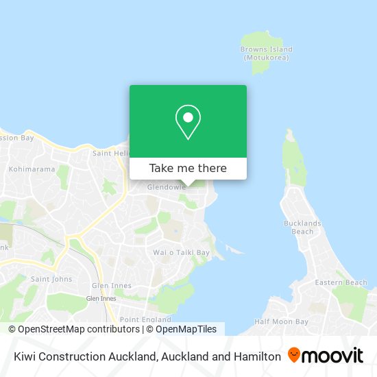 Kiwi Construction Auckland map