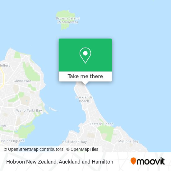 Hobson New Zealand map