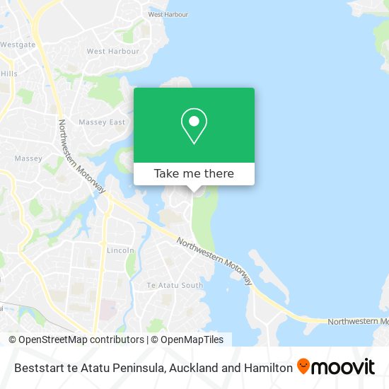 Beststart te Atatu Peninsula map