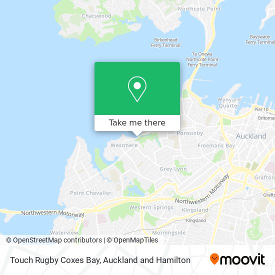 Touch Rugby Coxes Bay map