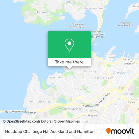 Headsup Challenge NZ map