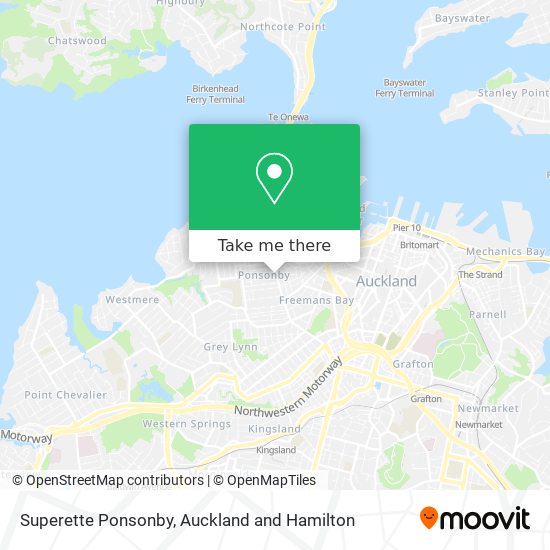 Superette Ponsonby map