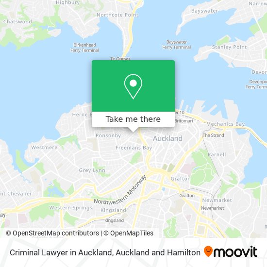 Criminal Lawyer in Auckland地图