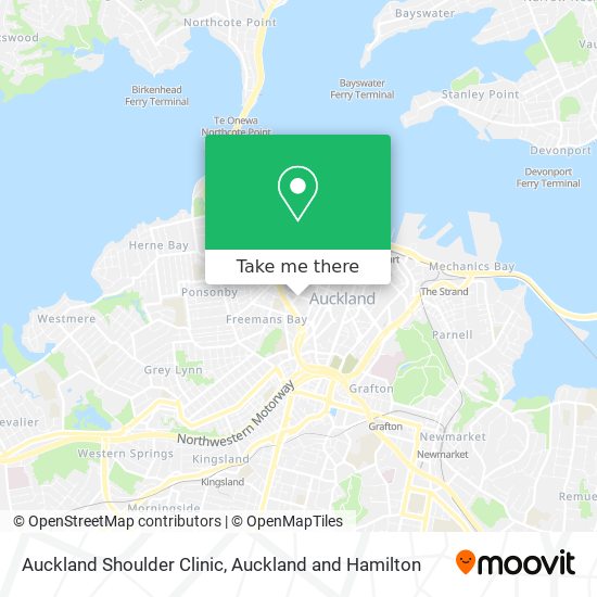 Auckland Shoulder Clinic map