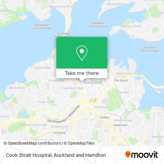 Cook Strait Hospital map