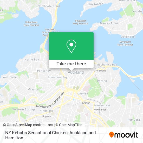 NZ Kebabs Sensational Chicken map
