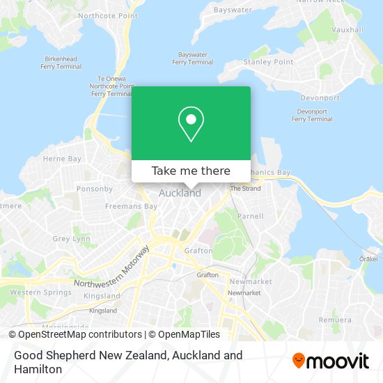 Good Shepherd New Zealand map