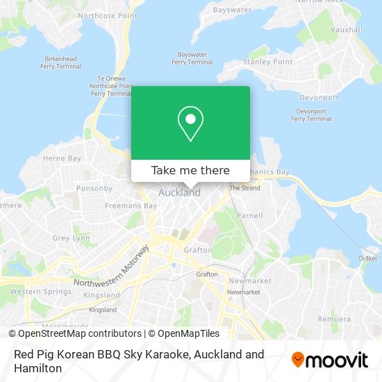 Red Pig Korean BBQ Sky Karaoke map