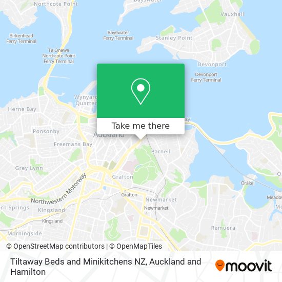 Tiltaway Beds and Minikitchens NZ map