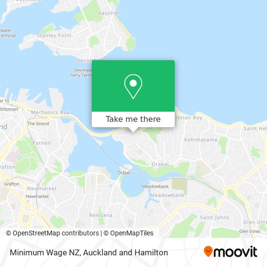 Minimum Wage NZ map