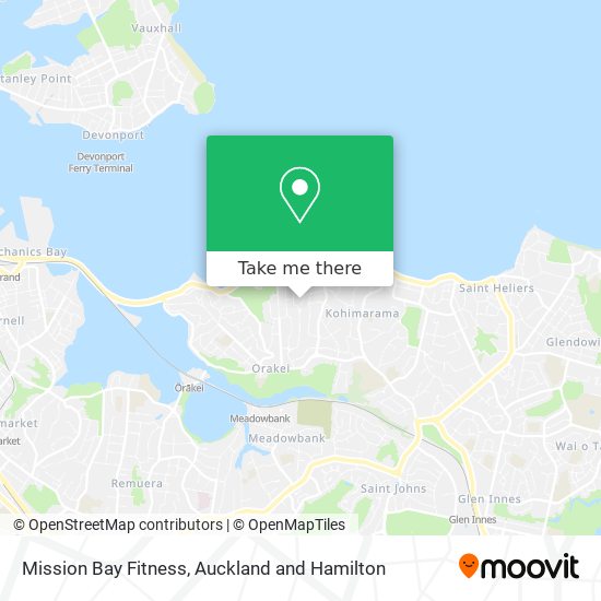 Mission Bay Fitness map