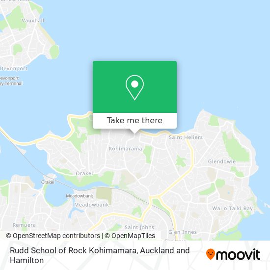 Rudd School of Rock Kohimamara map