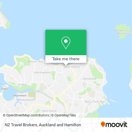 NZ Travel Brokers map