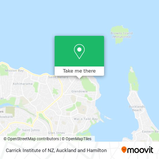 Carrick Institute of NZ map