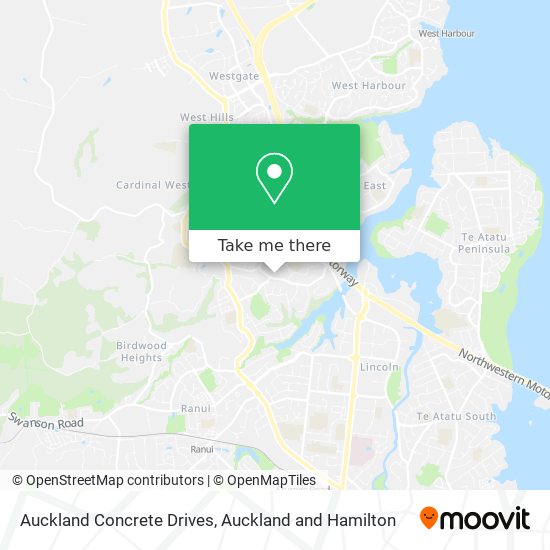 Auckland Concrete Drives map