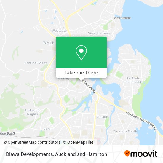 Diawa Developments map