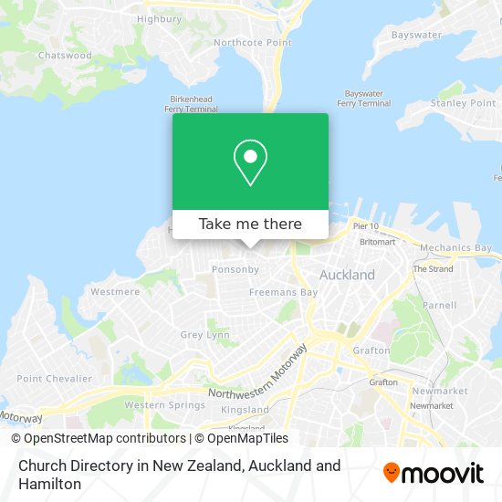 Church Directory in New Zealand地图