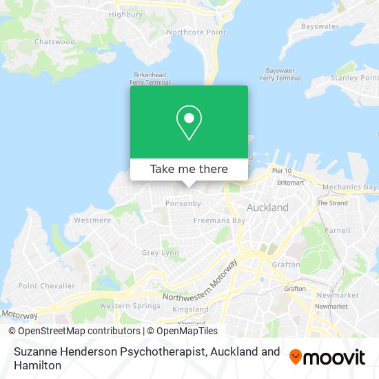 Suzanne Henderson Psychotherapist map