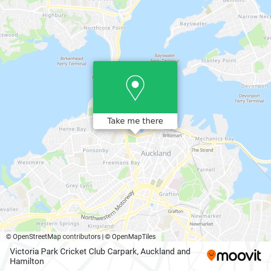 Victoria Park Cricket Club Carpark map