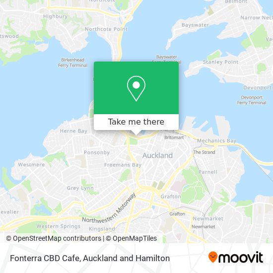 Fonterra CBD Cafe map