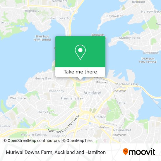 Muriwai Downs Farm map