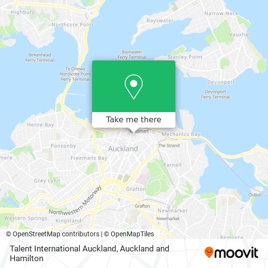 Talent International Auckland map