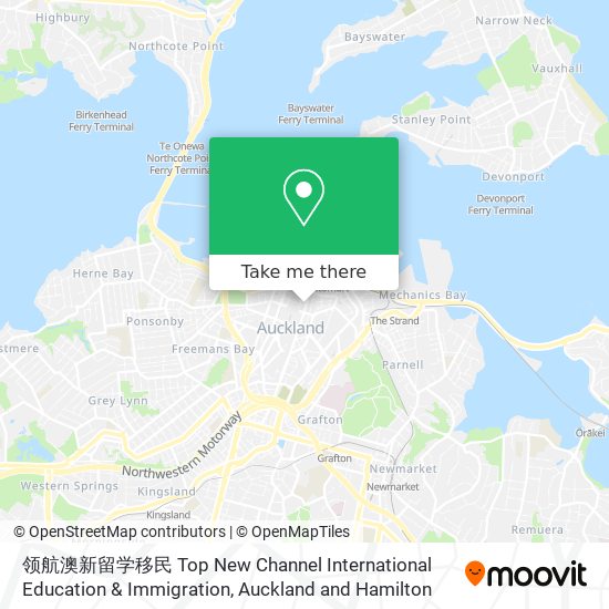 领航澳新留学移民 Top New Channel International Education & Immigration map