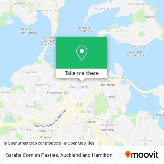 Sarahs Cornish Pasties map