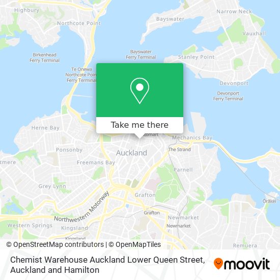 Chemist Warehouse Auckland Lower Queen Street map
