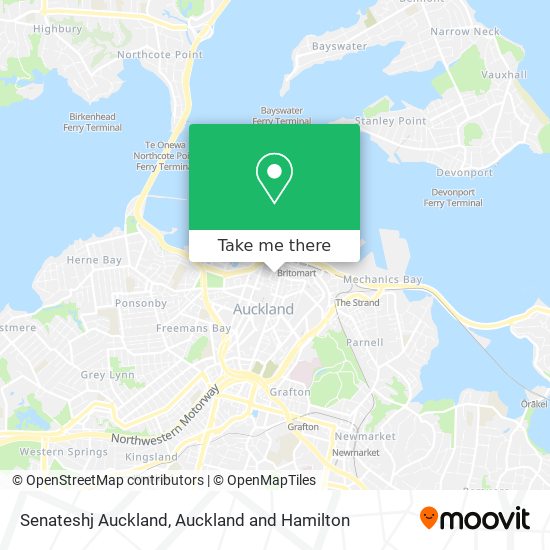 Senateshj Auckland map