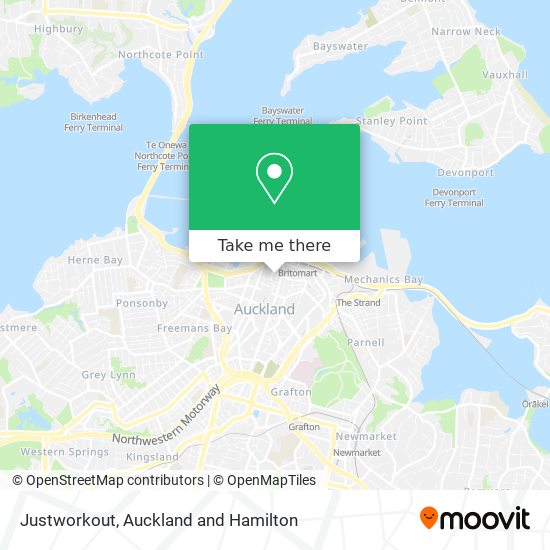 Justworkout map