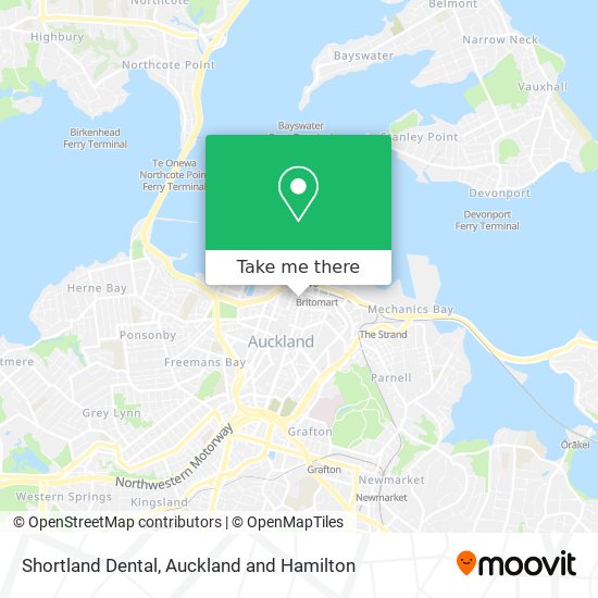 Shortland Dental map